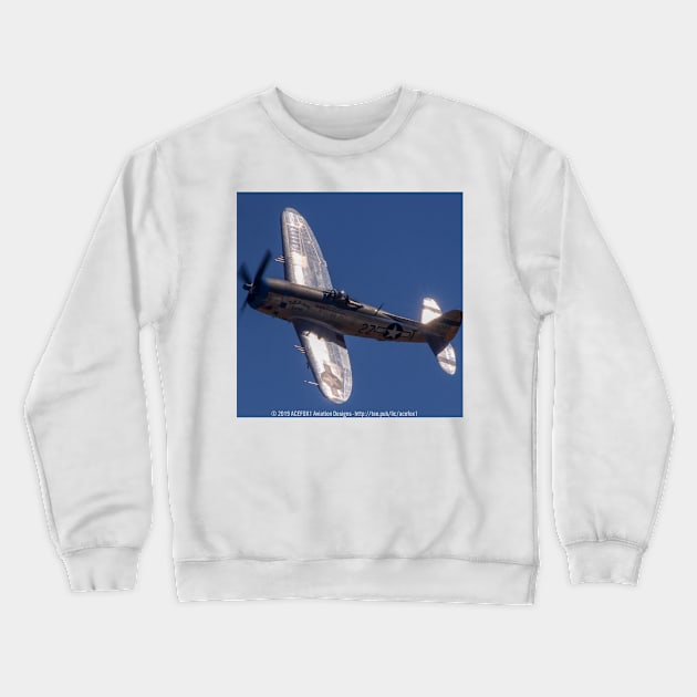 P-47D Thunderbolt Crewneck Sweatshirt by acefox1